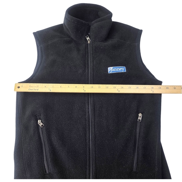 Patagonia Synchilla Fleece Vest Black Mens Small Company Embroidered Jacket - Picture 10 of 11